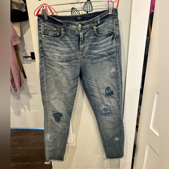 Heart embroidered jeans - Picture 2 of 4